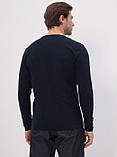 Чоловічий базовий лонгслів 25/М508-24 Мальта S синій (2901000447049), фото 3