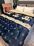Покрывало велюровое двусторонее евроразмер 195х215 стеганное от Лери Макс, фото 2