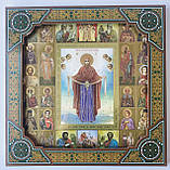 Ікона "Покрова" Пресвятої Богородиці для дому, фото 2