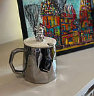 Подарункова чашка з ложкою Bear Silve у преміальній упаковці, фото 2