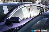 Дефлектори вікон хромовані (вітровики) Honda M-NV/X-NV 2019 (Autoclover/ Південна Корея), фото 5