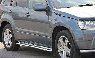 Бокові площадки Premium 2 шт нерж Suzuki Grand Vitara (2012-2015)