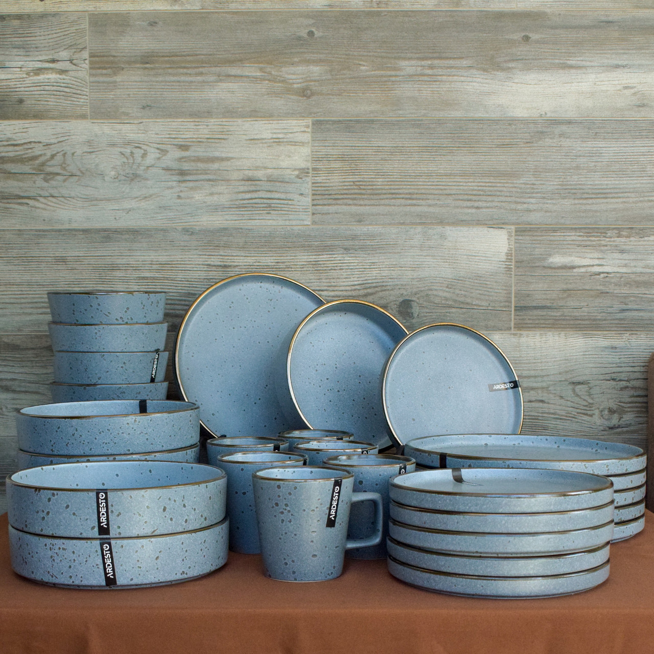 Сервіз столовий Ardesto Fasano grey 30 предметів кераміка