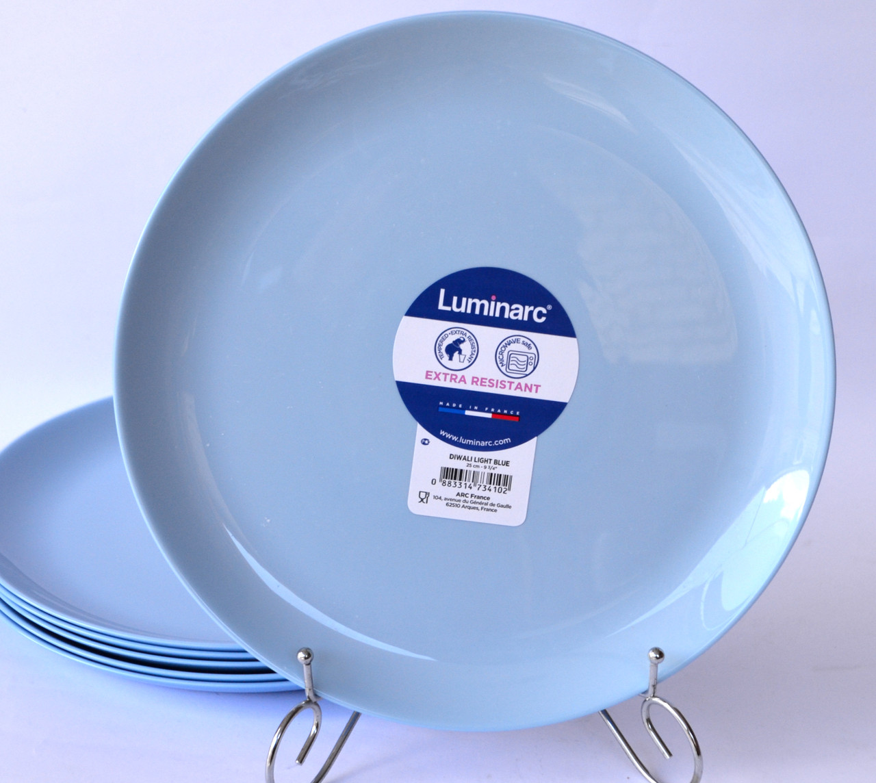 Тарілка обідня Luminarc Diwali Light Blue 25 см
