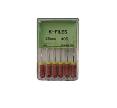 К файл ( K-files) 6шт\уп довжина 25 мм №6