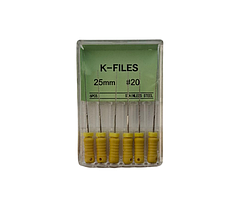 К файл ( K-files) 6шт\уп довжина 25 мм №20