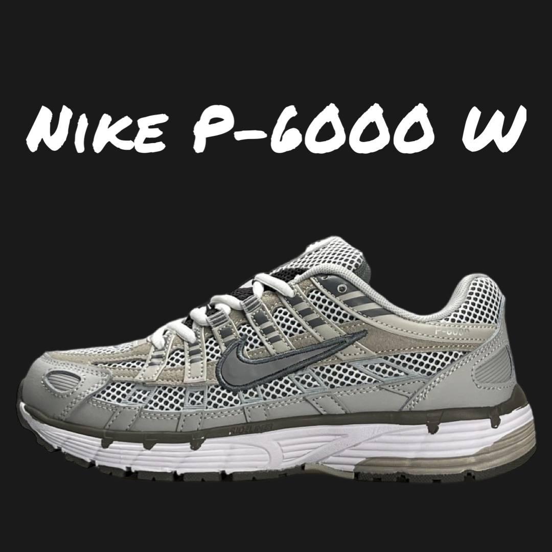 Жіночі кросівки шкіряні текстиль Nike P-6000 W Light Grey, кеди жіночі Найк сірі 36