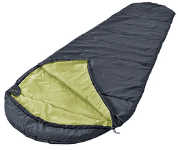 Літній спальний мішок, спальник +13,6C Rocktrail чорний з салатовим