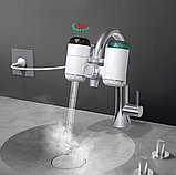 💙Міні бойлер на кран Zoosen ZSW-D01 (W-010) Проточний водонагрівач насадка фільтр, фото 3