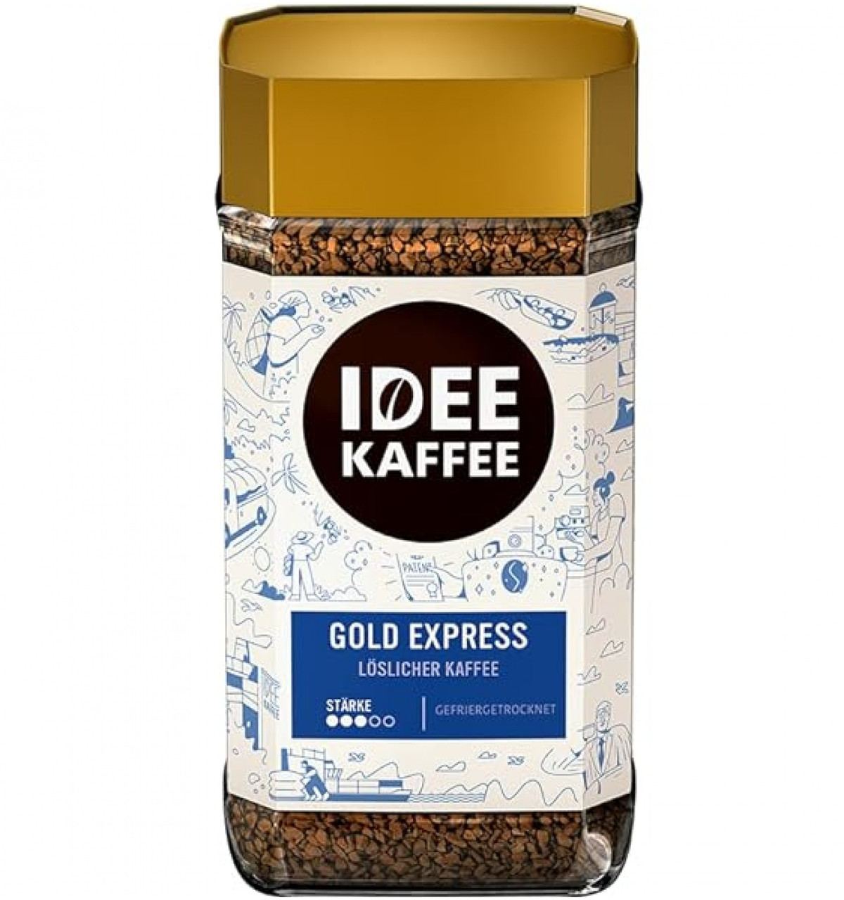 Кава розчинна IDEE Kaffee Gold Express, 200г