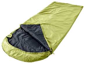 Літній спальний мішок, спальник +13,6C Rocktrail салатовий з чорним