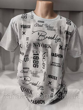 Футболка чоловіча батал оптом (2XL-5XL) Туреччина-132765, фото 1