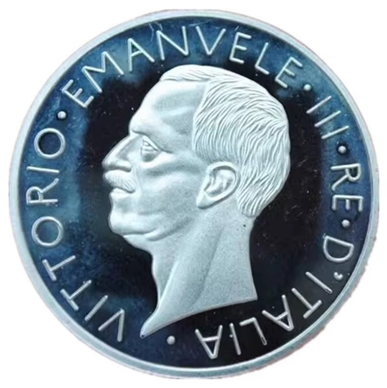 Сувенір монета 5 Лір 1929г Пруф. Віктор Еммануіл III (Король Італії), фото 1