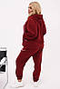 Р-ри 48-62 Трикотажний спортивний костюм із кофтою на змійці, фото 5