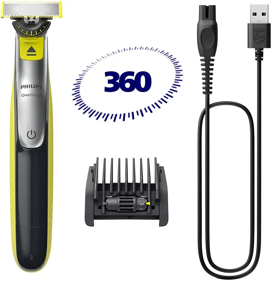 Електростанок PHILIPS OneBlade 360 для обличчя ФІЛІПС (QP2724/70)