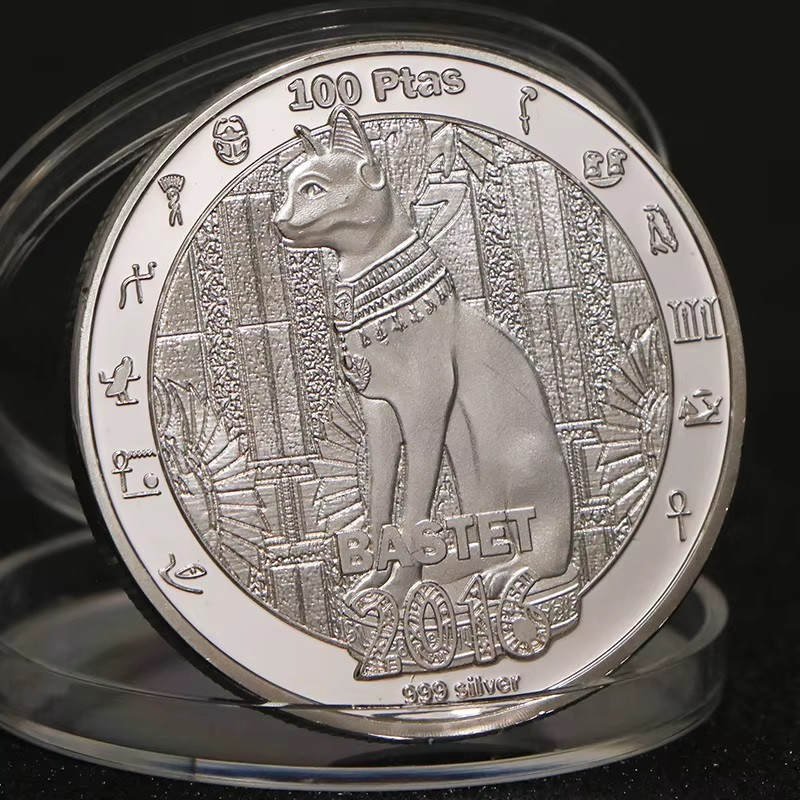 Сувенір монета Західна Сахара 100 песет, 2016 р. богиня Бастет, фото 1