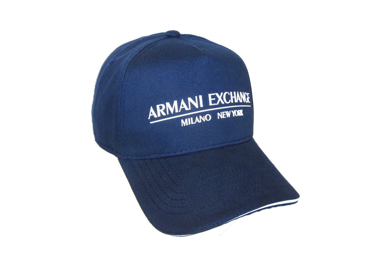 Кепка бейсболка котонова синя ARMANI-АРМАНИ  71014
