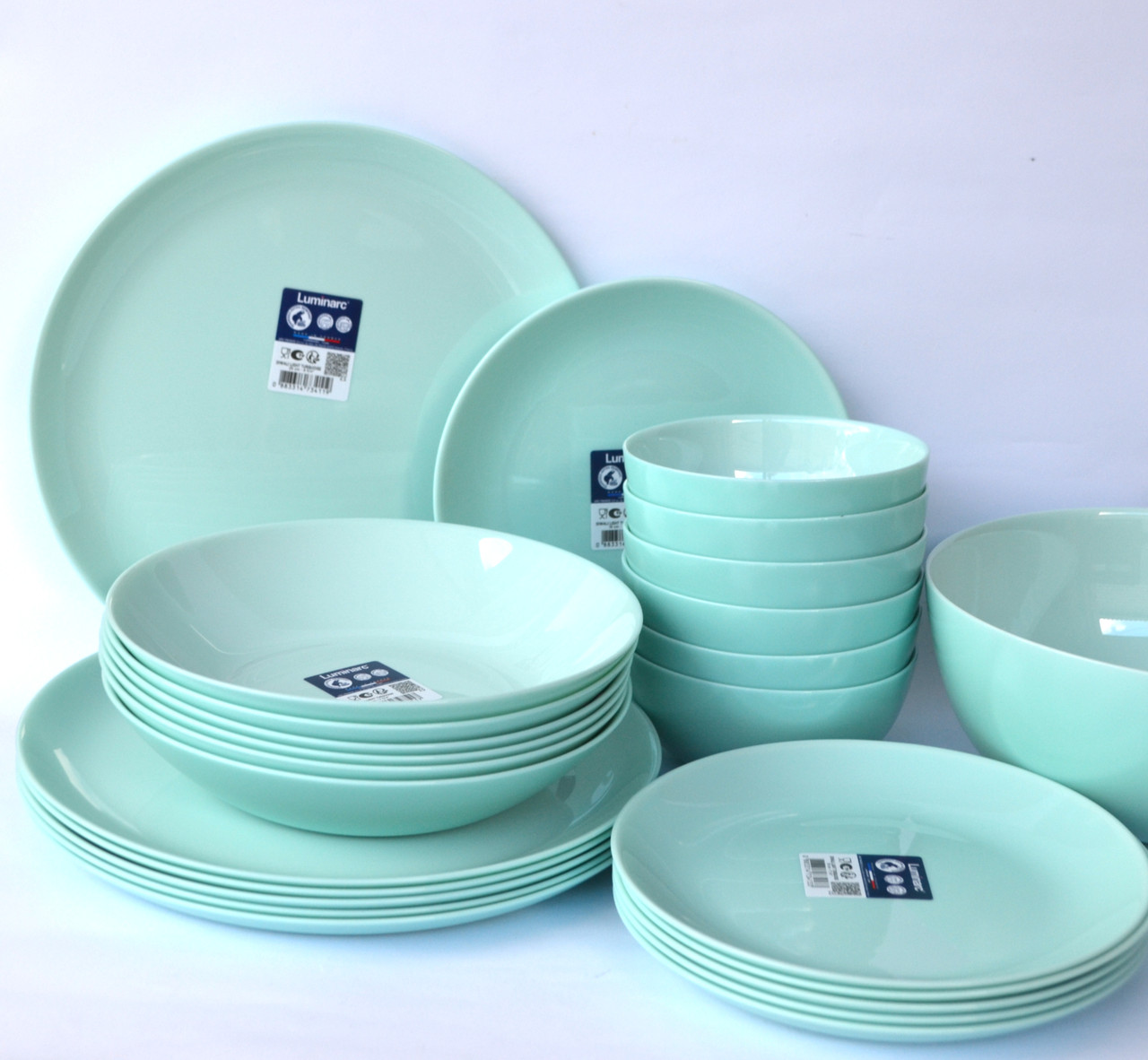 Сервіз Luminarc Diwali Light Turquoise 25 предметів (тех тара)