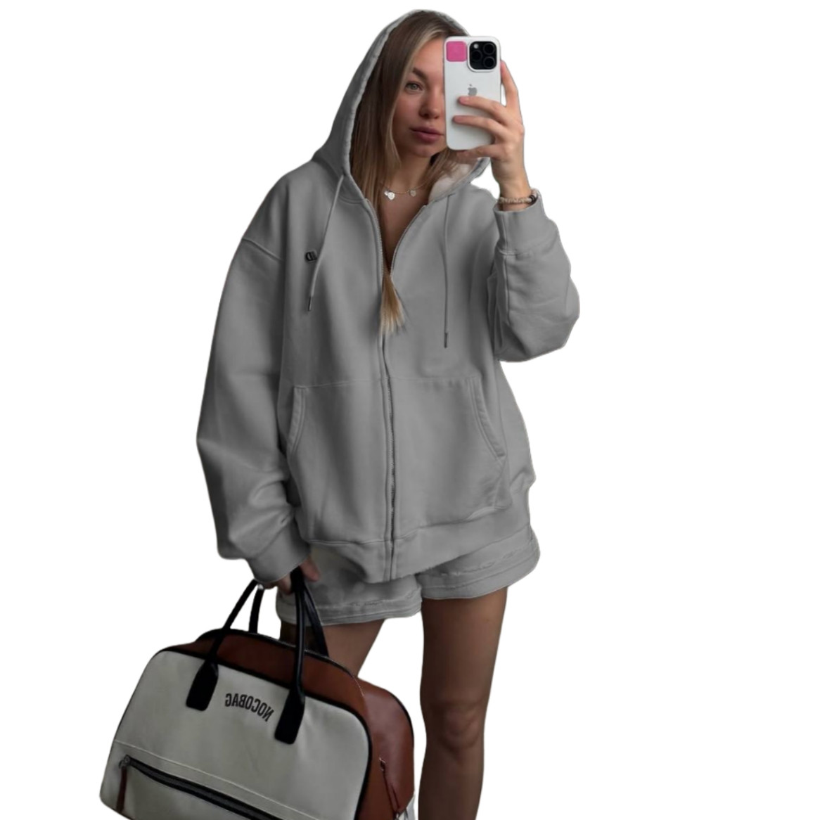 Костюм жіночий (штани та кофта) тринитка петля MIA-199 (42 - 48 р.) Попіл