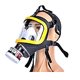 Промисловий протигаз-респіратор GM-0027 з фільтром-картриджем (без насоса), фото 2