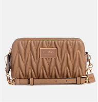 Жіноча сумка Guess Fluer Mini Double-Zip Crossbody 14651751 коричнева
