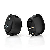 Перемикач on off KCD1-301 250VAC 10A 2 контакти black dutyfree