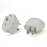 Перемикач on off KCD1-301 250VAC 10A 2 контакти white dutyfree