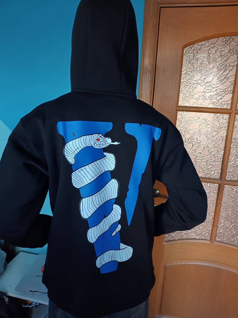 美品 IDEASWAM Snake Logo Hoodie (Blue) L Snake Hoodies for Men | Men Sweatshirt Online India