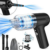 12000 Pa Високопотужний бездротовий ручний пилосос з безщітковим двигуном [акумулятор 4000 мАг, швидка зарядка USB-C]