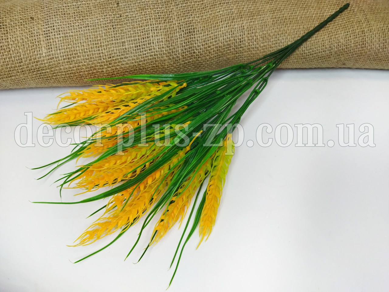 Букет штучної пшениці (7 гілок - 21 колосок), фото 1