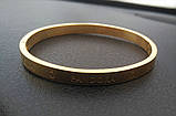 Жорсткий браслет I-D Pandora (Паndора) жорсткий твердий золотий браслет-кільце Love, фото 4
