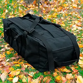 Тактична сумка-рюкзак баул чорний 111 літрів