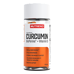 Куркумін Nutrend Curcumin + Bioperine + Vitamin D 60 caps