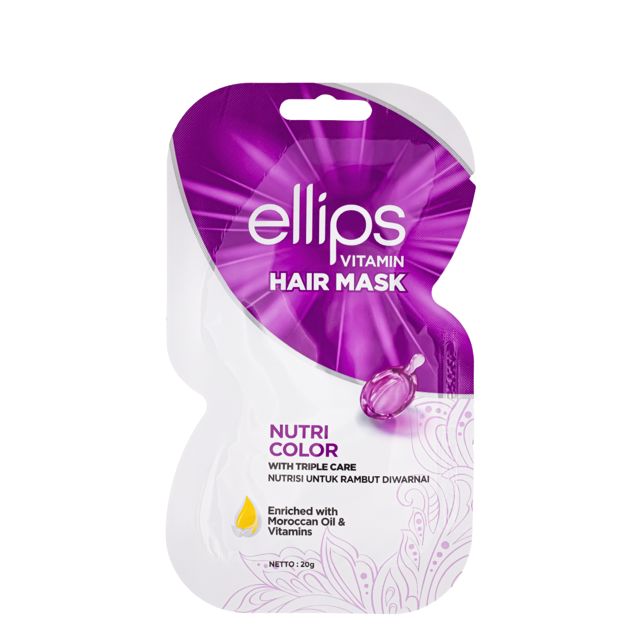 Маска для фарбованого волосся Ellips Nutri Color 20 г (0023)