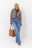 Короткий жіночий кардиган із ромбами, фото 3