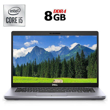 Ультрабук Dell Latitude 5410/ 14" (1920x1080) Сенсорний/ Core i5-10210U/ 8 GB RAM/ 240 GB SSD/ UHD, фото 1