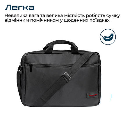 Сумка для ноутбука Promate Gear-MB Black, фото 2
