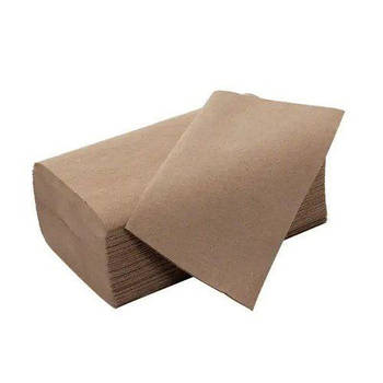 Рушник паперовий V Restored крафт, 1 шар, 18*160, 20*23 см. КР.Я._РПВР160