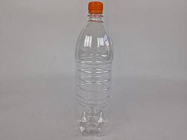 Пластикова пляшка ПЕТ 1,5 л, прозора з кришкою (Пак Центр) (100 шт.)