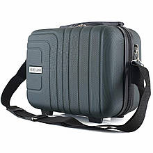 Б'юті-кейс Semi Line 18L Petrol для ручної поклажі ABS-пластик з перегородкою з ремінцем 30.5x31x16.5 см