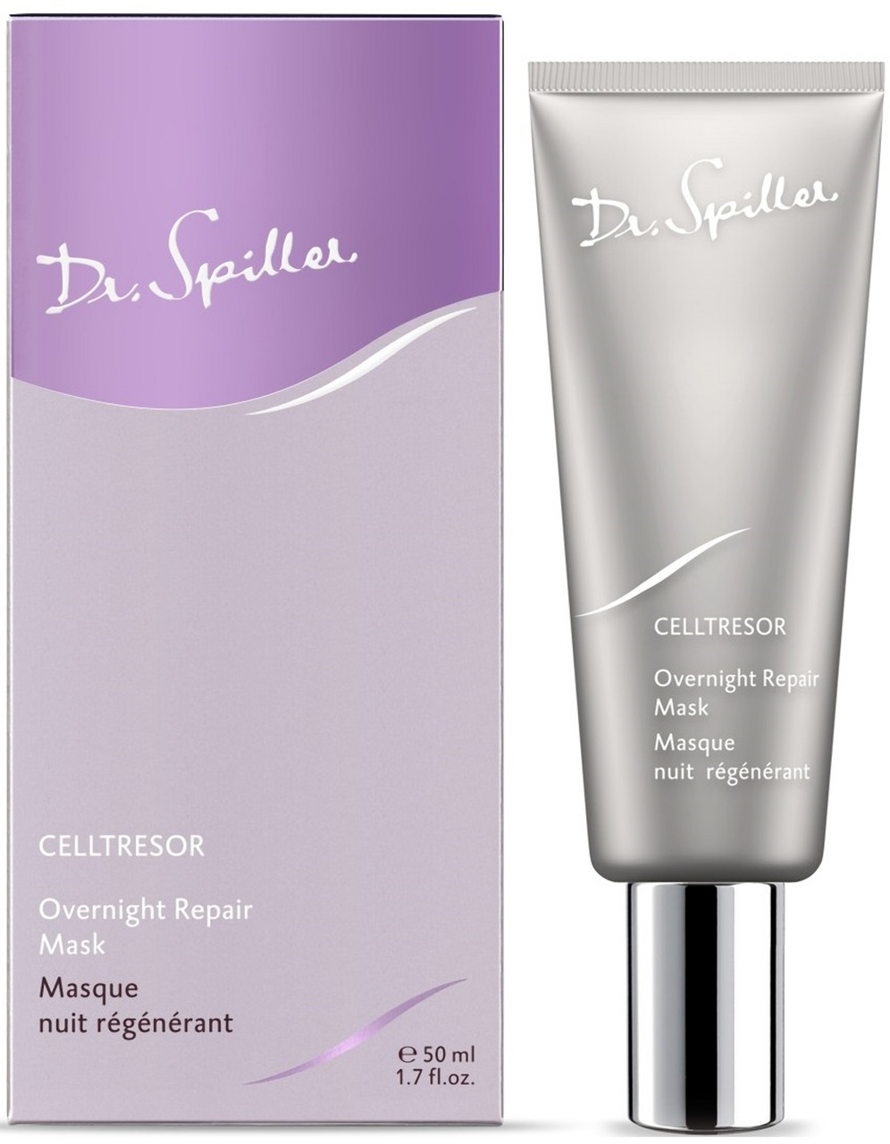Нічна відновлювальна маска з пептидами Overnight Repair Mask Dr.Spiller, 50 мл
