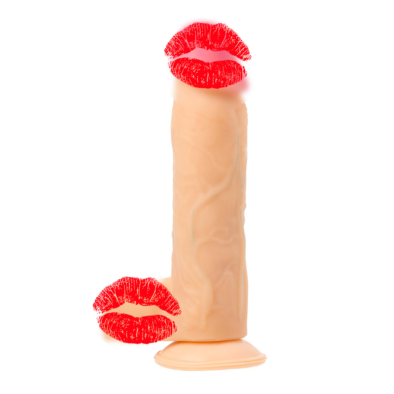 Реалістичний суперфалоїмітатор із кібершкіри на присоску EGZO, фото 1