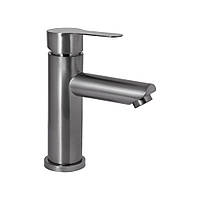 Змішувач для раковини Brinex Pure 001F низький Graphite BRIPUR001FGRP