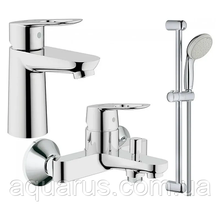 Набір змішувачів для ванни S-Size Grohe BauLoop (123214S), фото 1