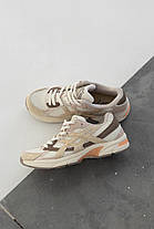 Жіночі кросівки Asics Gel 1130 Beige Brown Взуття Асікс Гель 1130 бежеві кеди текстиль замша повсякденні демісезон, фото 4
