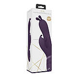 Вібратор Пульсатор для точки G і з відростком для клітора з вушками фіолетовий Vive Gada Кайф, фото 6