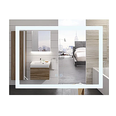 Дзеркало Mixxus WARM MR12-80x60-REVERSE з LED Touch, Anti-fog, димером, регулюванням яскравості