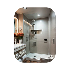 Дзеркало настінне Zerix PRIME MRZ07-600x850-REVERSE прямокутне із закругленими кутами