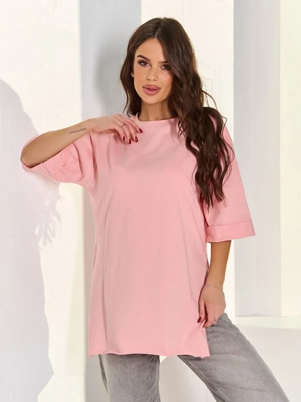 Футболки ISSA PLUS 15061 L рожевий