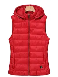 Жилетка жіноча рожева з електропідігрівом за допомогою павербанку Glo-storyс